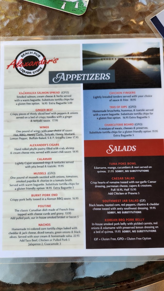 Alexander's Pub & Liquor Store Menu - Image 4